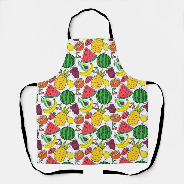 Fruit seamless pattern | Fruit surface pattern 22 Apron (Front)