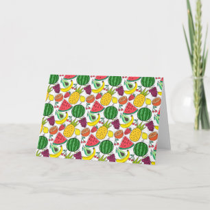 Fruit seamless pattern Fruit surface pattern 22 Card