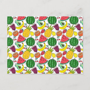 Fruit seamless pattern Fruit surface pattern 22 Postcard