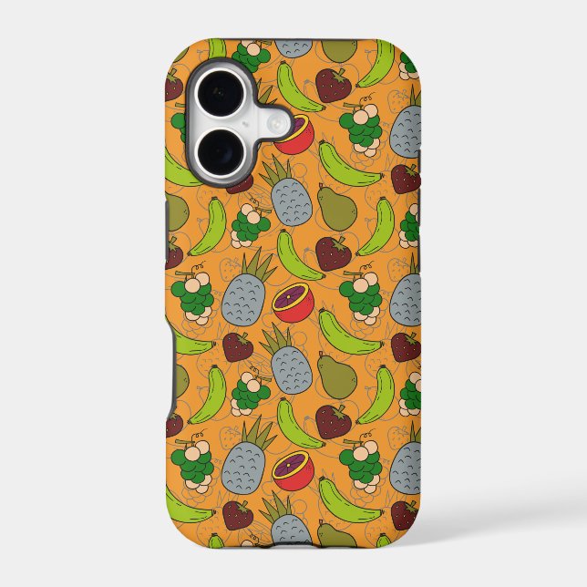 Fruit seamless pattern | Fruit surface pattern 23 Iphone Case (Back)