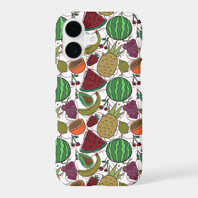 Fruit seamless pattern | Fruit surface pattern 25 Iphone Case (Back)