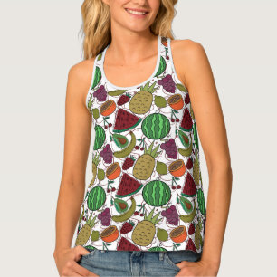 Fruit seamless pattern Fruit surface pattern 25 Tank Top