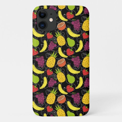 Fruit seamless pattern  Fruit surface pattern 28 iPhone 11 Case
