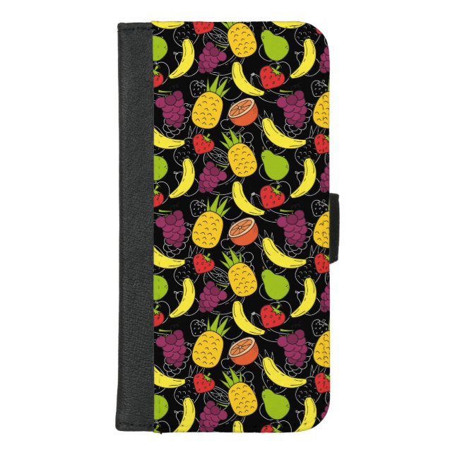 Fruit seamless pattern | Fruit surface pattern 28 iPhone Wallet Case (Front)