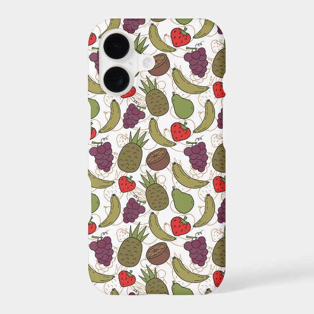 Fruit seamless pattern | Fruit surface pattern 31 Iphone Case (Back)