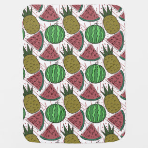 Fruit seamless pattern Fruit surface pattern 35 Baby Blanket