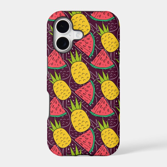 Fruit seamless pattern | Fruit surface pattern 36 Iphone Case (Back)