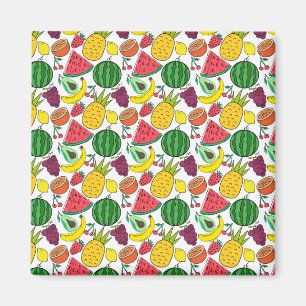 Fruit seamless pattern Fruit surface pattern 37 Magnet