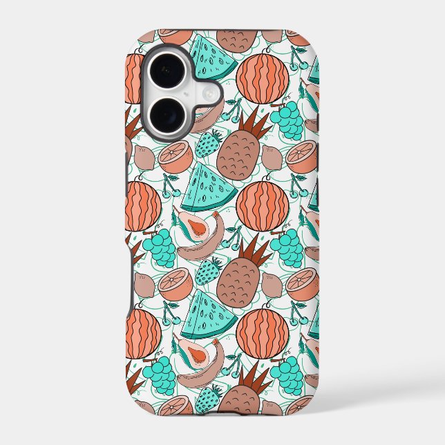 Fruit seamless pattern | Fruit surface pattern 39 Iphone Case (Back)