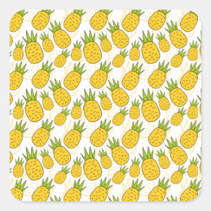 Fruit seamless pattern Fruit surface pattern 41 Square Sticker