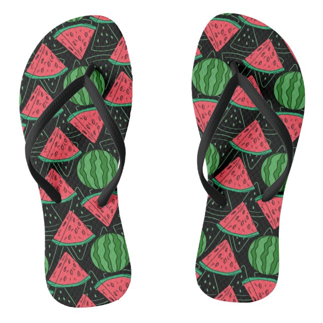 Fruit seamless pattern | Fruit surface pattern 43 Flip Flops (Footbed)