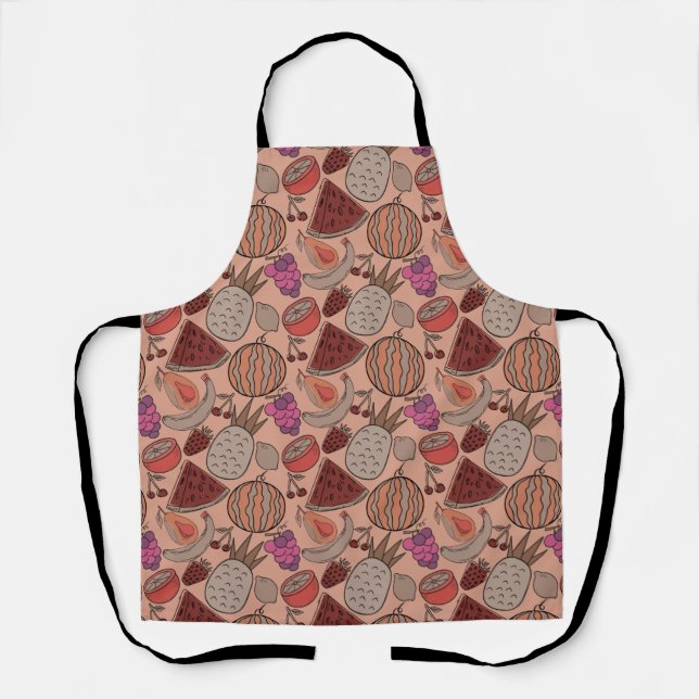 Fruit seamless pattern | Fruit surface pattern 45 Apron (Front)