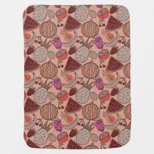 Fruit seamless pattern   Fruit surface pattern 45 Baby Blanket