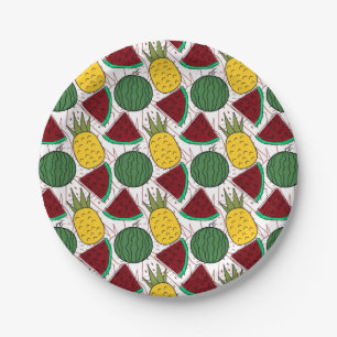 Fruit seamless pattern Fruit surface pattern 46 Paper Plates