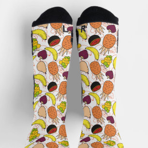 Fruit seamless pattern Fruit surface pattern 50 Socks