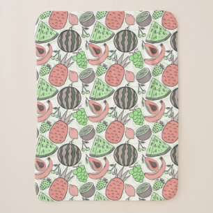 Fruit seamless pattern Fruit surface pattern 53 Sherpa Blanket