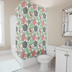 Fruit seamless pattern   Fruit surface pattern 53 Shower Curtain