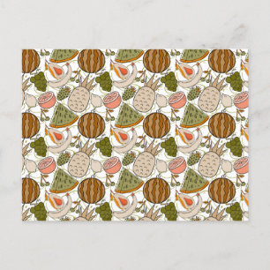 Fruit seamless pattern Fruit surface pattern 54 Postcard
