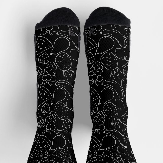 Fruit seamless pattern | Fruit surface pattern 55  Socks (Top)