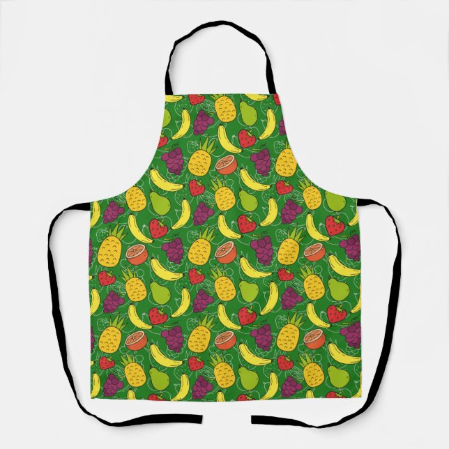Fruit seamless pattern | Fruit surface pattern 7 Apron (Front)