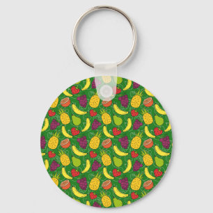 Fruit seamless pattern Fruit surface pattern 7 Keychain