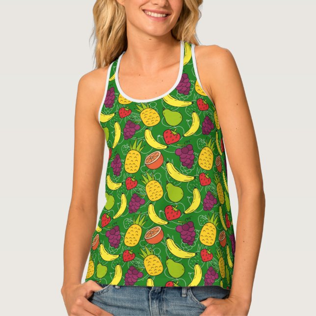 Fruit seamless pattern | Fruit surface pattern 7 Tank Top (Front)