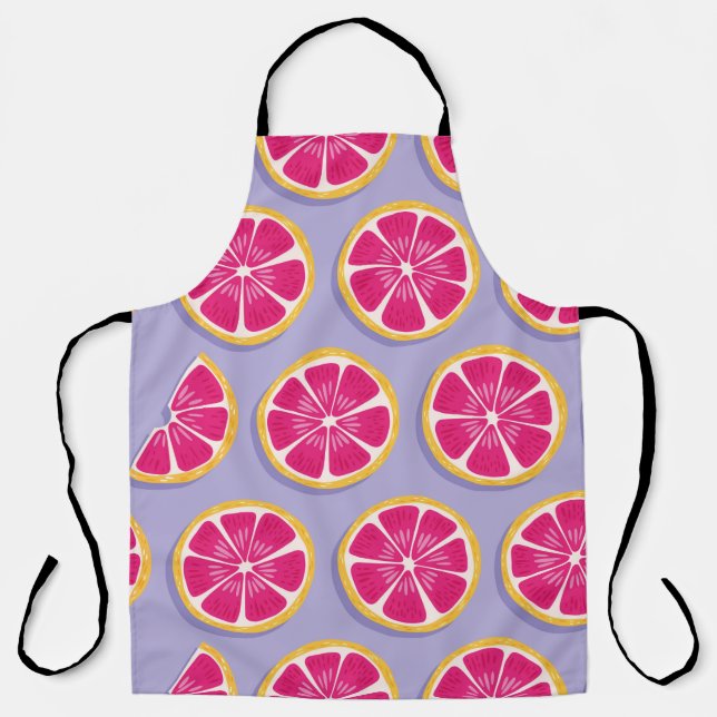 Fruit seamless pattern, grapefruit slices with sha apron (Front)