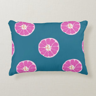 Fruit seamless pattern with orange. abstract,art,b accent pillow