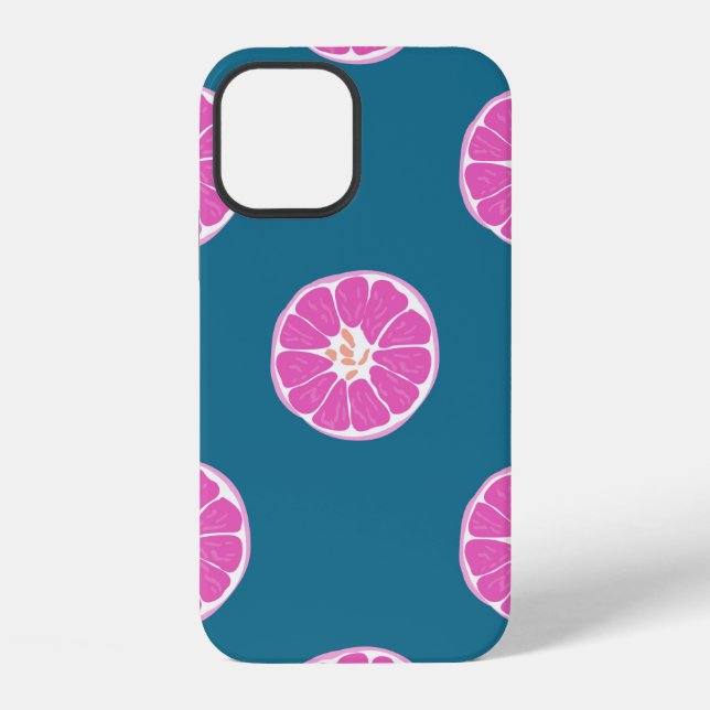Fruit seamless pattern with orange. abstract,art,b iphone case (Back)