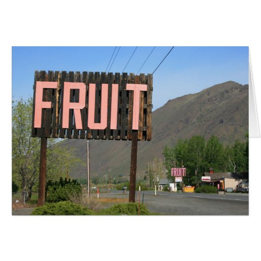 Fruit sign (Front Horizontal)