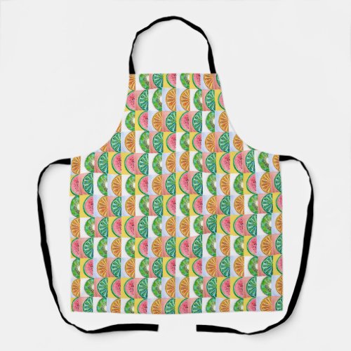 Fruit Slices Pattern Apron