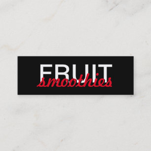 fruit smoothies punch card