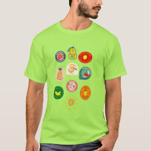 Fruit stamps galore healthy T-Shirt
