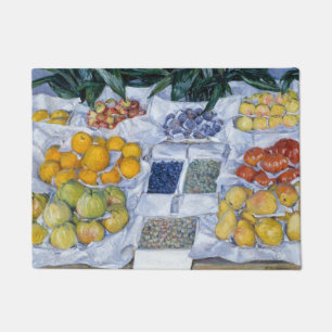 Fruit Stand By Gustave Caillebotte Doormat