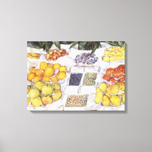 Fruit Stand by Gustave Caillebotte Vintage Art Canvas Print