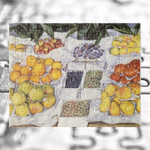 Fruit Stand by Gustave Caillebotte Vintage Art Jigsaw Puzzle