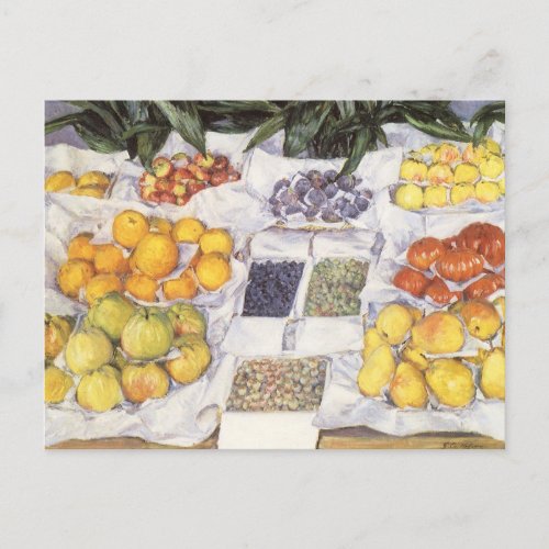 Fruit Stand by Gustave Caillebotte Vintage Art Postcard