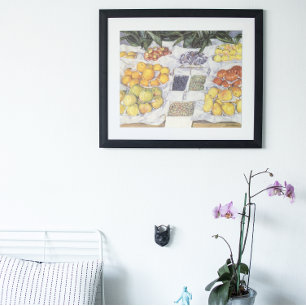 Fruit Stand by Gustave Caillebotte, Vintage Art Poster