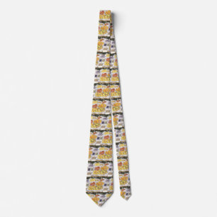 Fruit Stand by Gustave Caillebotte, Vintage Art Tie