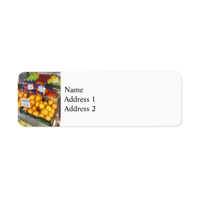 Fruit Stand Hoboken NJ Label (Front)