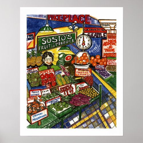 Fruit Stand Poster