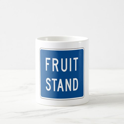 Fruit Stand Road Sign Coffee Mug