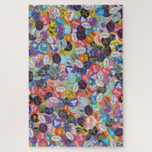 Fruit Sticker Montage Pattern