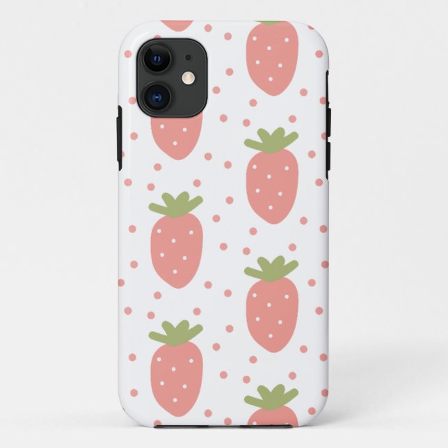 fruit, strawberry, background image Case-Mate iPhone case (Back)
