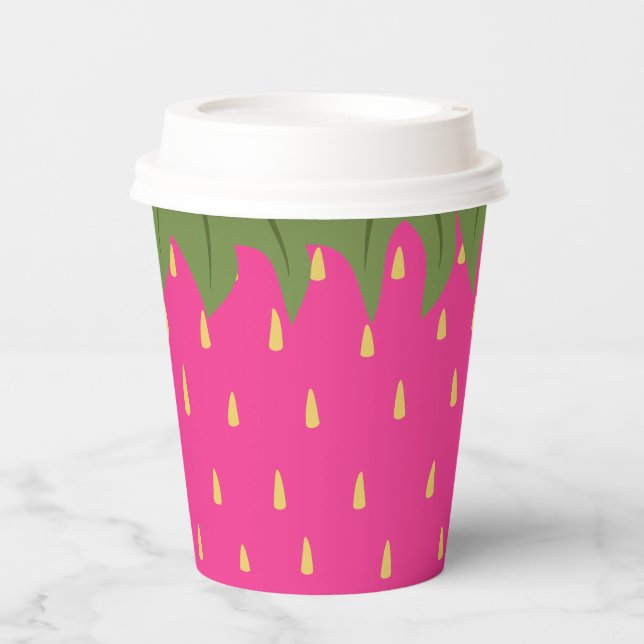 Fruit Strawberry Paper Cups (Front)