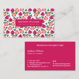Fruit Stylish Trendy Modern Business Business Card