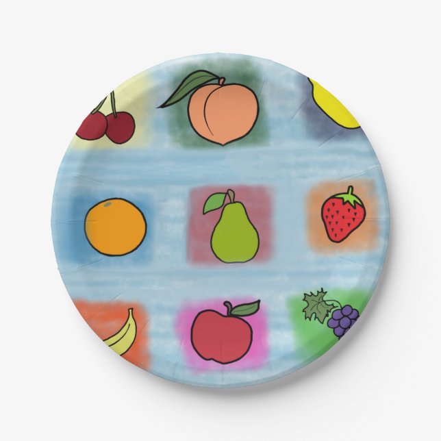 Fruit Surprise Paper Plates (Front)