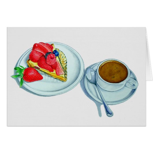 Fruit Tart and Espresso (Front Horizontal)