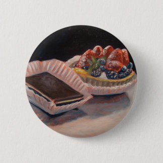 Fruit tart fudge painting on fun items! pinback button