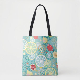 Fruit texture tote bag